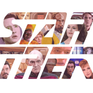 Star Trek poster on white